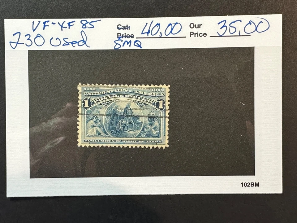 Scott #  230  VF_XF 85   SMQ Value $  40.00  (3727) - Image 2 of 4