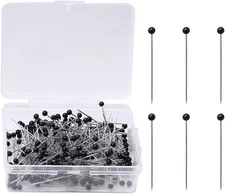 250 Pieces Sewing Pins Ball Glass Head Pins Straight Quilting Pins for
