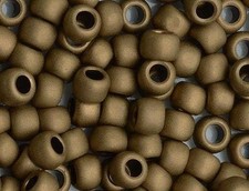 6/0 TOHO ROUND Opaque Frosted Bronze Seed Bead 8g 