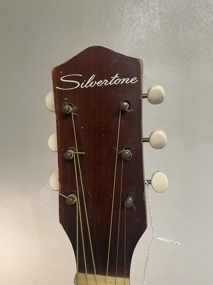 Акустическая гитара Silvertone винтаж 1950-е 1960-е Sunburst Harmony - Изображение 2 из 4