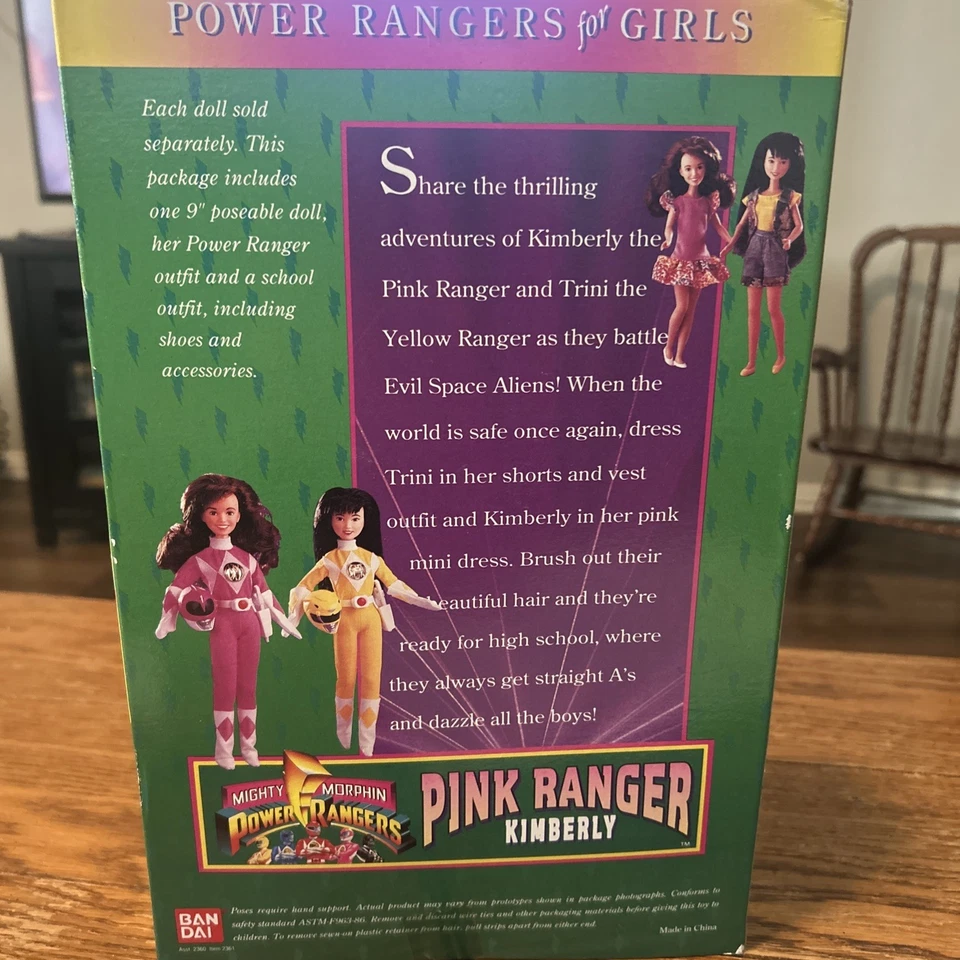 Novo Bandai Mighty Morphin Power Rangers Pink Ranger- Kimberly/1994 - Imagem 2 de 4