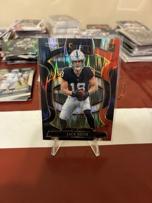 2025 Panini Select Concourse Black & Red Shock Jack Bech Raiders. E12