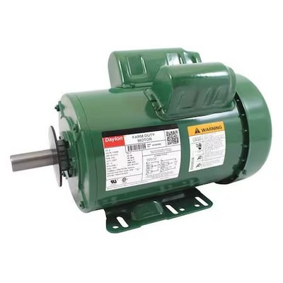 Dayton 4K090 High Torque Farm Duty Motor, Capacitor-Start/Run, 2 Hp, 115/230V