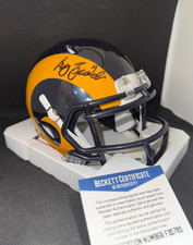 GREG ZUERLEIN signed ST. LOUIS RAMS Mini Football Helmet w/ COA BECKETT F35765