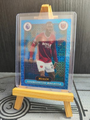 2025-26 Topps Merlin Premier League Soungoutou Magassa Blue Mojo /150