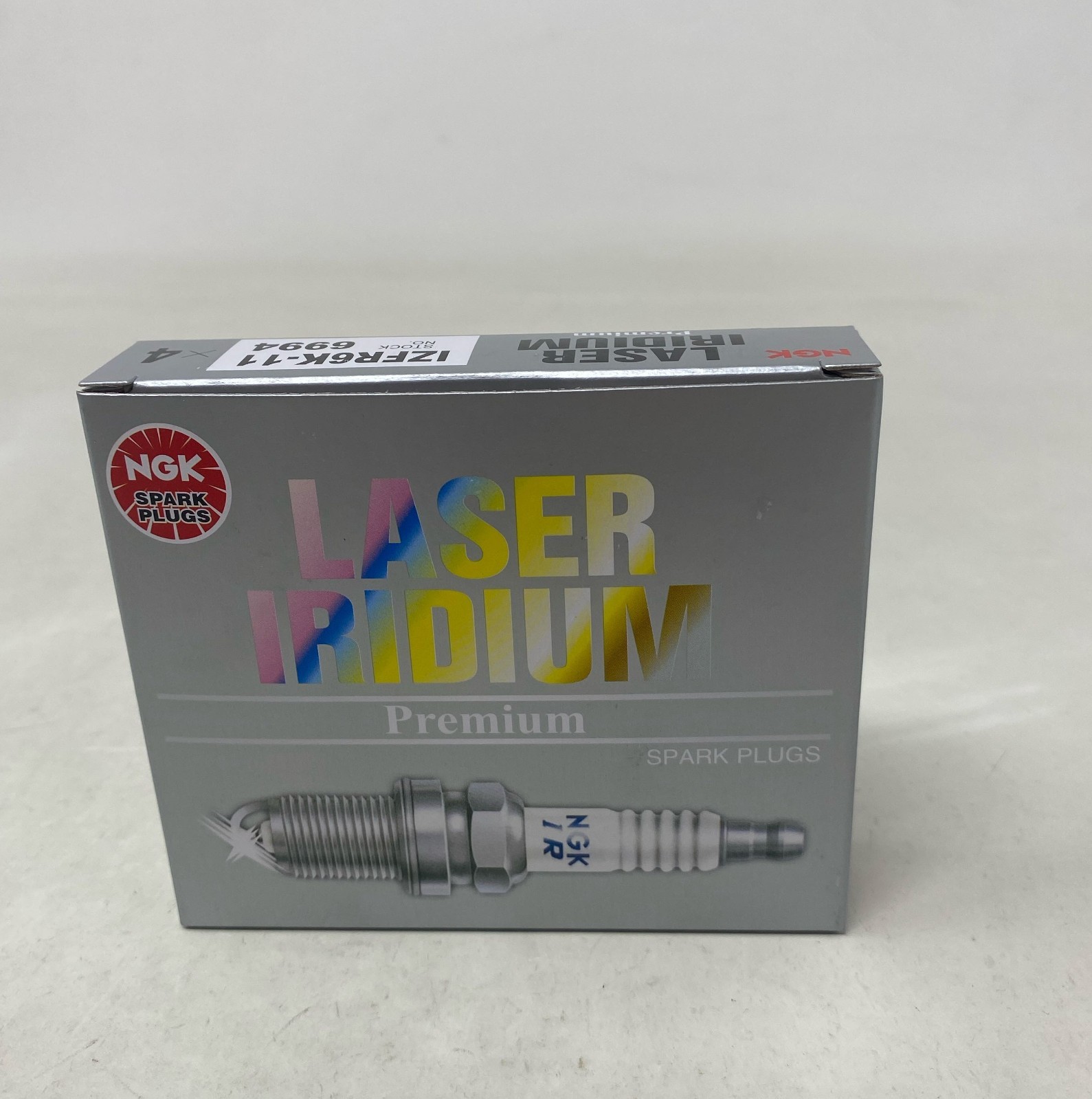 NGK Laser Iridium Spark Plugs IZFR6K-11 6994 - Silver - Set of 4