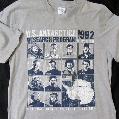 THE THING Outpost 31 - Antarctica 1982 Research Program - Large - T Shirt - New