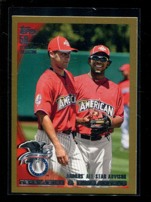 X1838 - 2010 Topps Update Gold #US57 Derek Jeter Elvis Andrus /2010 - NM-MT