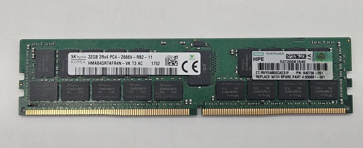 PC4-21300 (DDR4-2666) Bus Speed DIMM Computer Memory (RAM) 32 GB