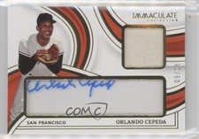 2023 Immaculate Clear Signature Materials 9/18 Orlando Cepeda Auto HOF 0lu0