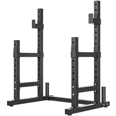 Soozier Adjustable Squat Rack - 660 lbs Multi-Functional Bench Press Rack for...