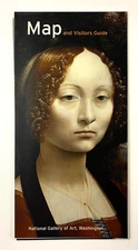 2000s National Gallery Of Art Washington DC Map Guide Vintage Travel Brochure