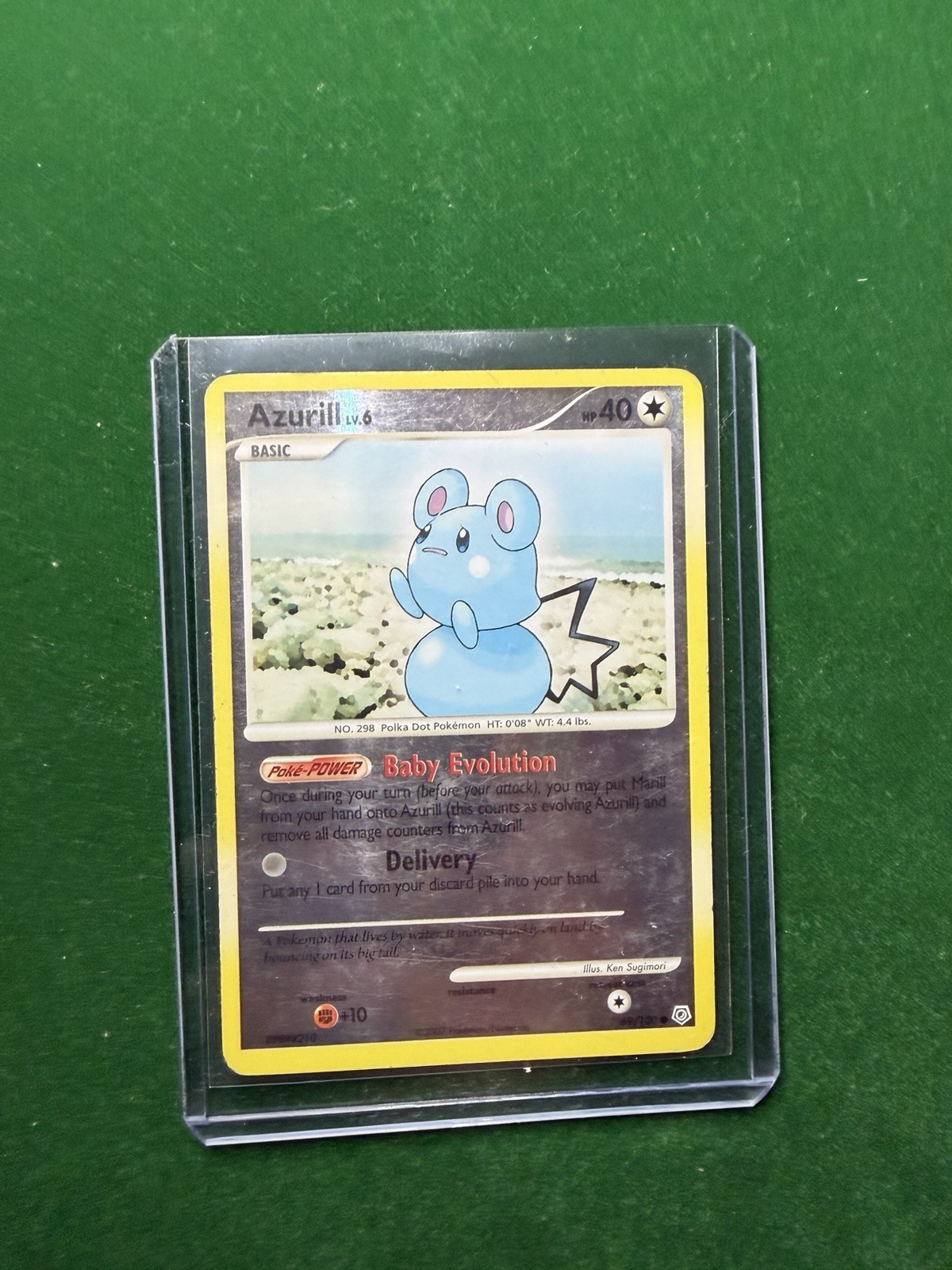 Pokémon TCG Azurill Card Diamond Pearl, 69/130, Reverse Holo Rare