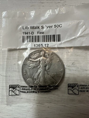 1941 d walking liberty half dollar