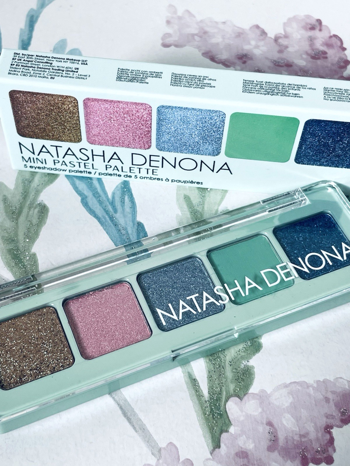 Natasha Denona Eyeshadow Palette Mini Pastel 5 Shades Shimmer & Matte