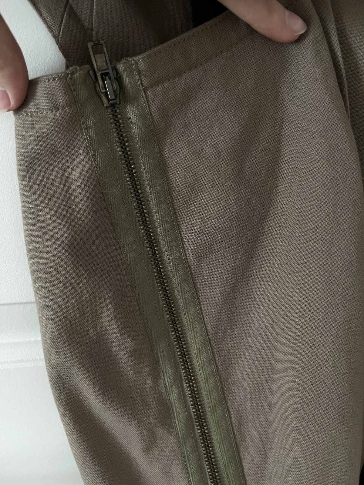 Alexander Wang mini abito marrone senza maniche scollo a V ritagli laterali taglia 4