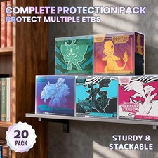 20PCS Pokemon ETB Protector Display Case- Elite Trainer Box Plastic Protectors