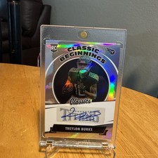 TREYLON BURKS 2022 Classics Beginnings #CB-14 Silver Auto #32/35 Rookie Titans