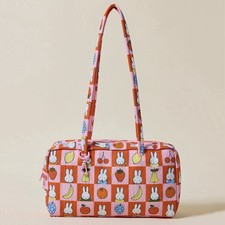 NEW Baggu x Miffy BOWLER BAG in  Checkered Fruit Miffy    Recyc. Nylon, Ltd. Ed