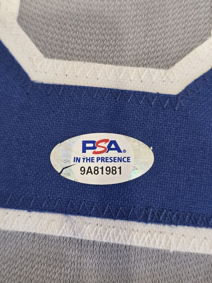 Steve Sax Autographed/Signed Jersey PSA/DNA COA Grey Custom Jersey - Image 3 of 4