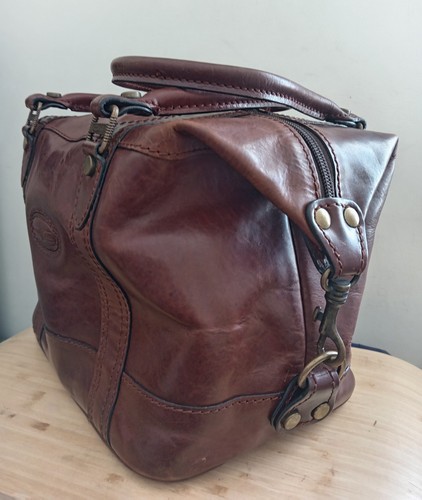 GIANNI CONTI Tan Bag Quality Italian Leather Handbag Grab Bag. - Picture 7 of 9