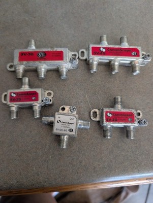 Commscope SV-4G SV-3G SV-2G 3-way Coaxial Splitters - Free Shipping 