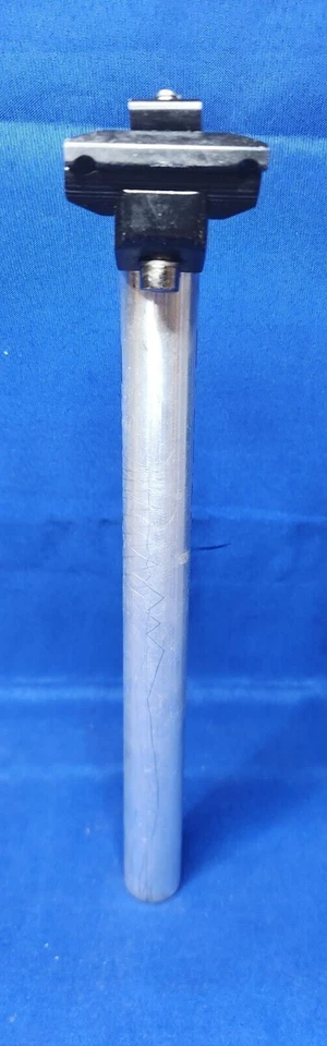 Tija de sillín BMX 26,2 mm vintage años 90 Haro Fusion aluminio micro ajuste plateado/negro Foto 2 de 4