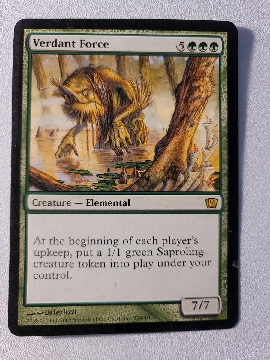 Verdant Force 9th Edition Oversized Box Topper Magic the Gathering MTG SP/MP Verdant Force 9th Edition Oversized Box Topper Magic the Gathering MTG SP/MP
