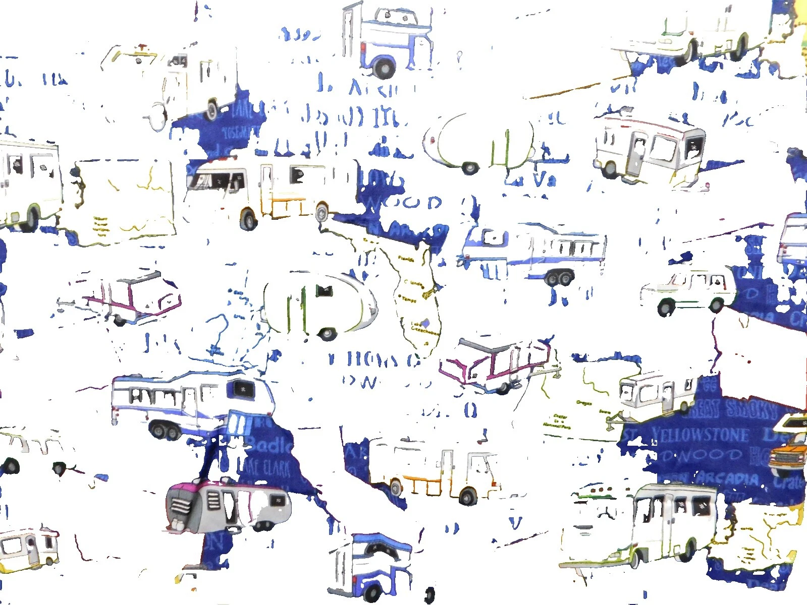 Travel & Places Quilting Craft Fabrics