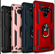 Funda de teléfono reflectante para LG K51 / LG, protector de soporte de anillo