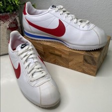Nike Classic Cortez Leather Forrest Gump White Red Blue 807471 103 Women  s SZ 12