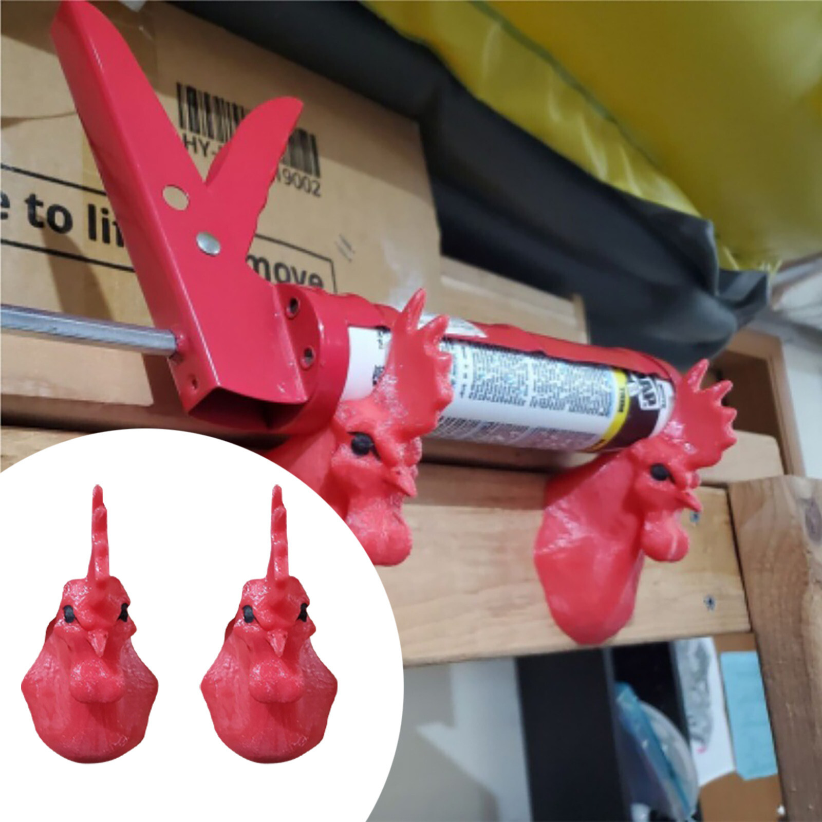 Striking Rooster Tool Holder: 3D Printed Farm Organizer For Your Workspace