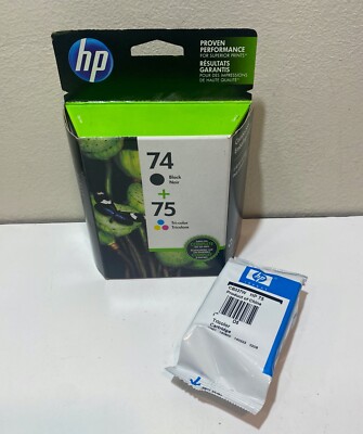 Genuine HP 74 75 + 75 Ink Cartridge Combofor HP C4480 C4580 Printer-OEM INK