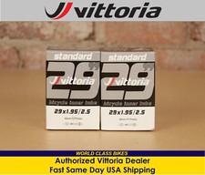 2 Pack Vittoria Standard 29 x 1.95-2.50, 48mm Presta MTB Bicycle Inner Tube