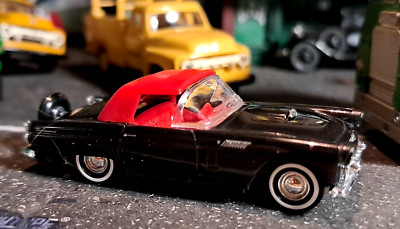 BLACK/RED FORD THUNDERBIRD 1956 CAR 1/87=RTR HO SHARP BUSCH  BUILT T-BIRD AUTO