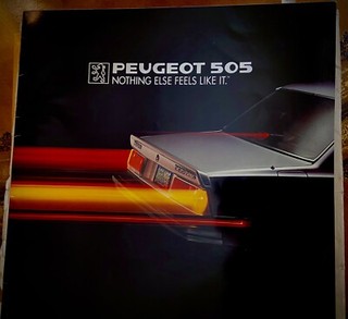 1987 Peugeot 505 42 page BIG DELUXE Car Sales Brochure Catalog
