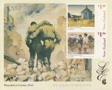 NEW ZEALAND 1998 NZ Art (Peter McIntyre), Limited Edition IMPERFORATE Miniature