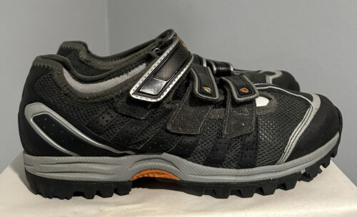 Pearl Izumi Drift 5787 Men's Size 40 Gray Orange Black Hook & Loop Cycling Shoes - 第 1/9 張圖片