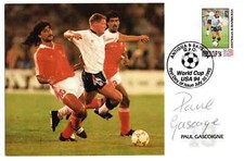 Antigua 1994 England International World Cup '94 Signed by PAUL GASCOIGNE