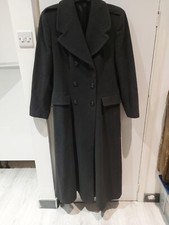 Nuage/debenhams Vintage Full Length Wool Cashmere Coat Size 16 Pre Owned