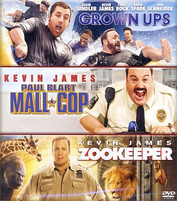 family comedy movies Grown Ups, Paul Blart Mall Cop, Zookeeper