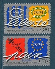 TIMBRE 2941-2942 NEUF XX LUXE - PAIX ET LIBERTE - EUROPA 1995