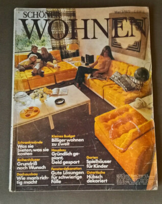 SCHONER WOHNEN  March 1972 / Vintage Magazine Catalogue Fashion Style Home