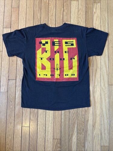 Vintage 80s YES Shirt Band Size L The Big Tour Band Rock Prog Metal 1987 - Bild 6 von 7