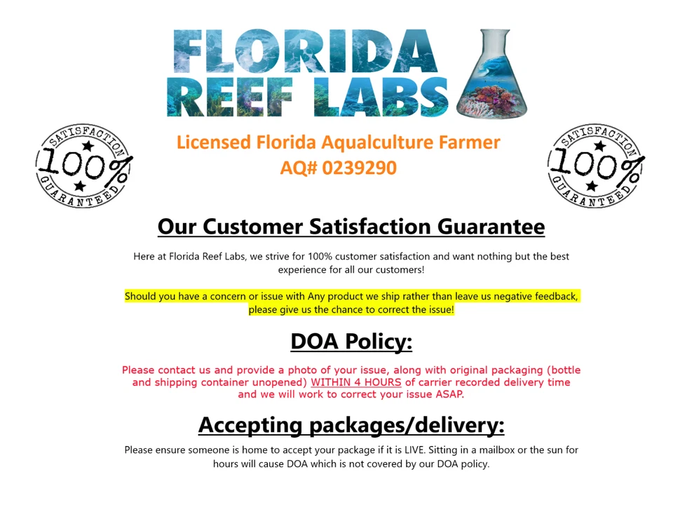 Kit de sembradora LIVE (vainas/fito/rotíferos/algas coralinas) - Florida Reef Labs® Foto 4 de 4