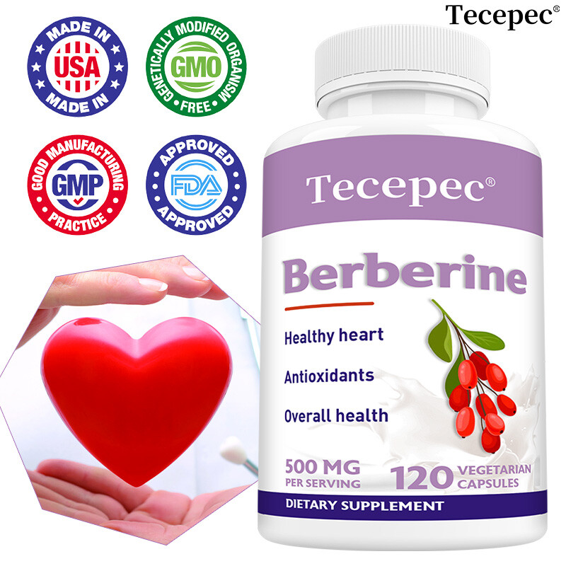 Berberine Capsules - Boost Immunity, Support Cholesterol, Blood Sugar Health