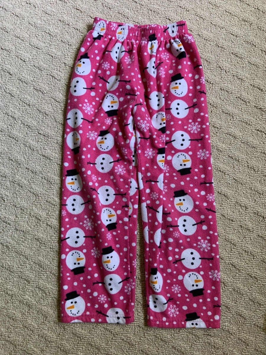 Pink snowman pajamas sales
