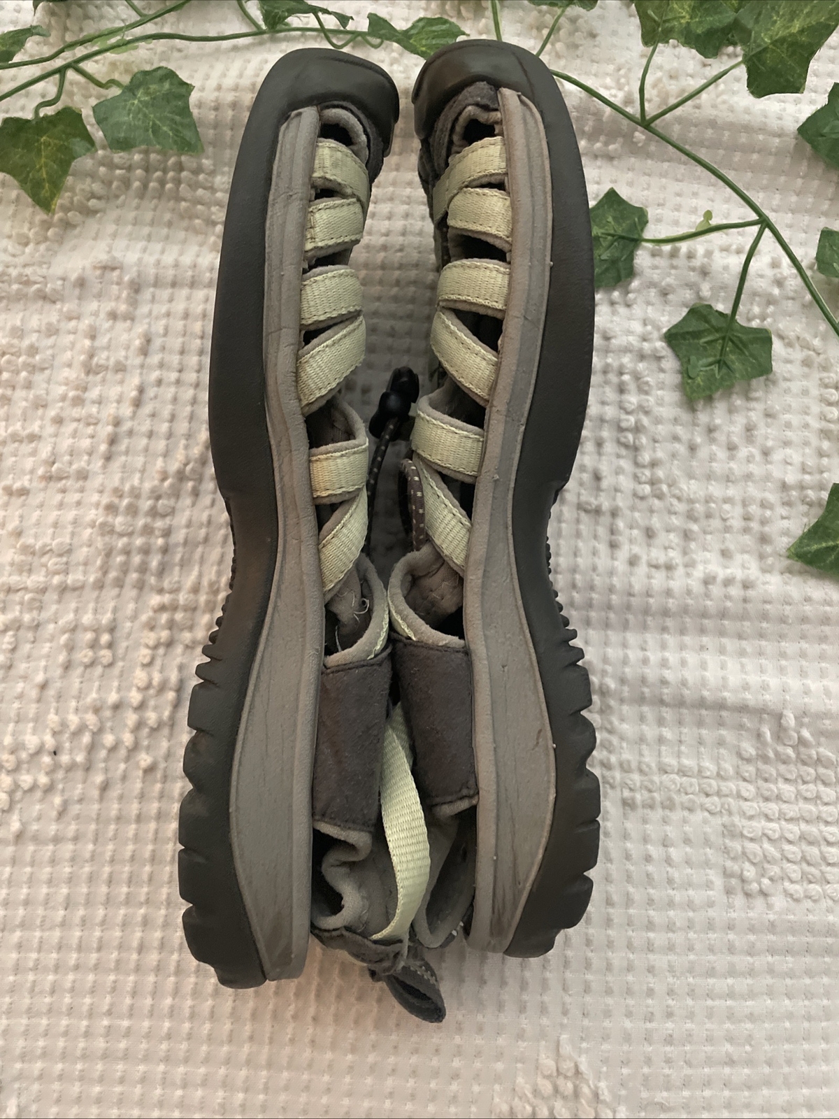 Sandali estivi KEEN sport escursionismo fiume acqua tessuto verde scarpe donna misura 7 5