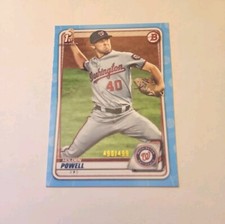 2020 Bowman Draft Holden Powell BD-120 Base Paper Sky Blue Parallel /499