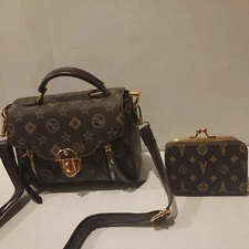 Mini Square Bag Top Handle Geometric Pattern Fashion ;  2 Pcs Similar  Unbranded